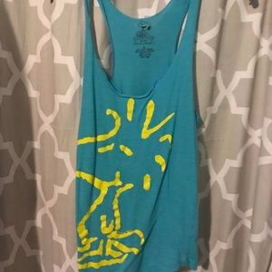 Loose racer back tank top
